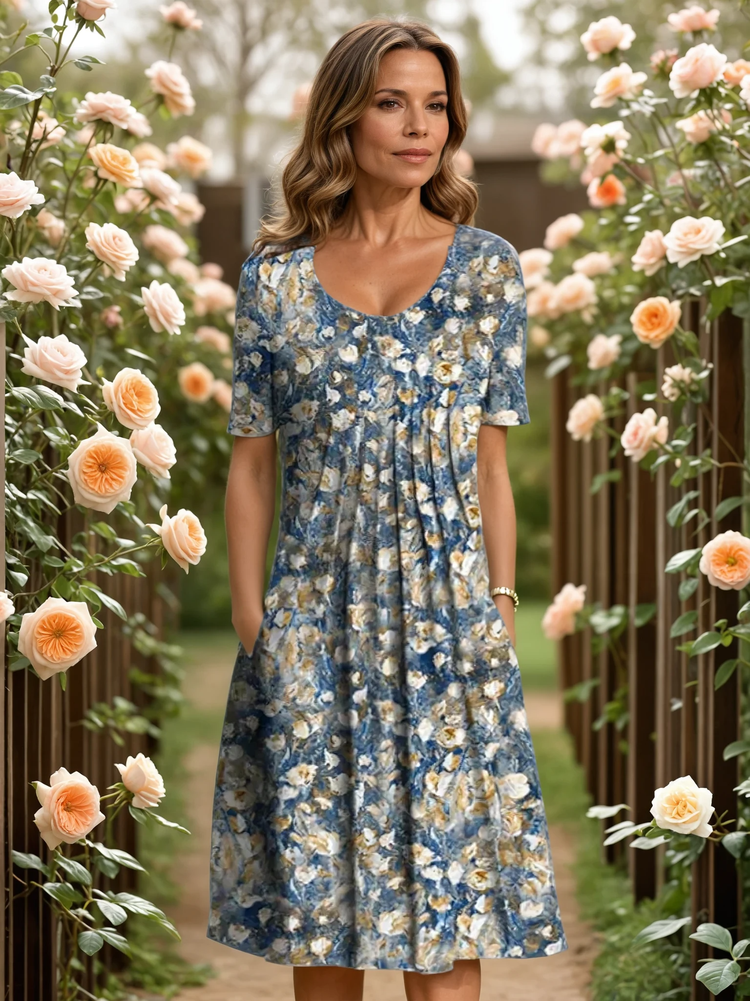 LUANA | ELEGANT DRESS WITH TUMMY COVERAGE