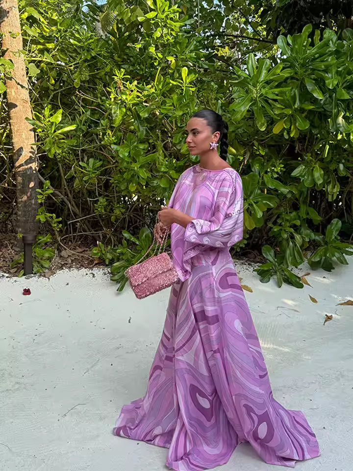 Camellia Cape Maxi Co-Ord