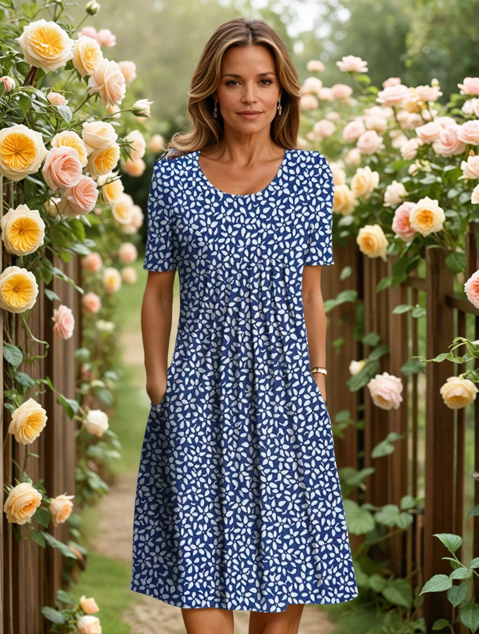 LUANA | ELEGANT DRESS WITH TUMMY COVERAGE