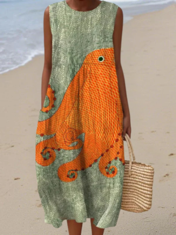 NORA | OCEANIC MIDI DRESS – Noelanii