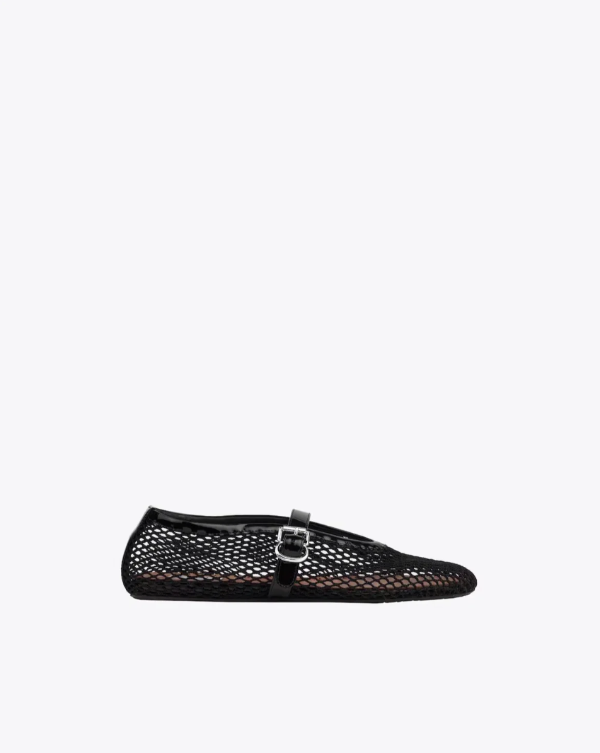 Mesh Mary Jane Flats
