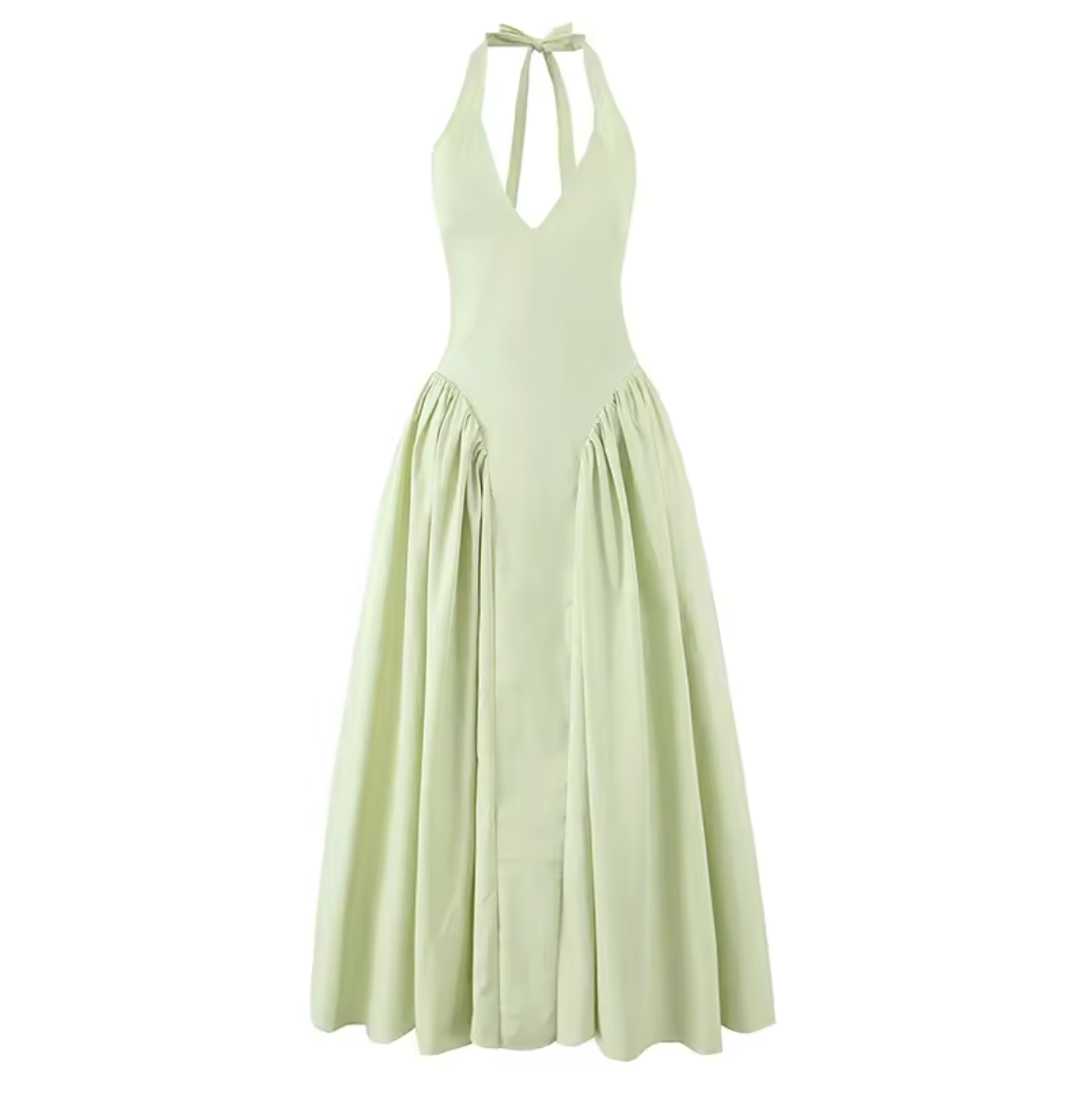 Mira Halter Open Back Maxi Dress