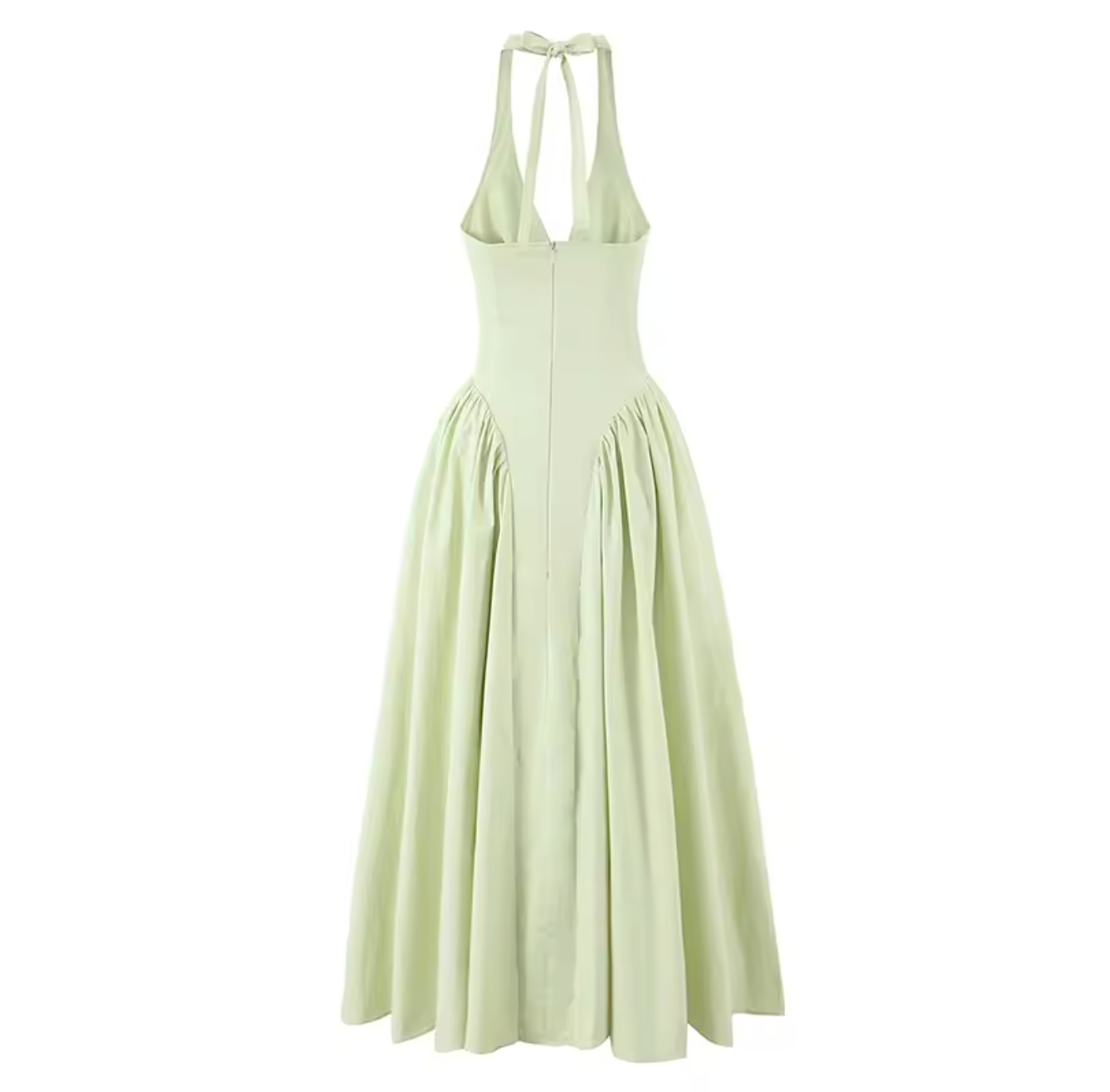 Mira Halter Open Back Maxi Dress