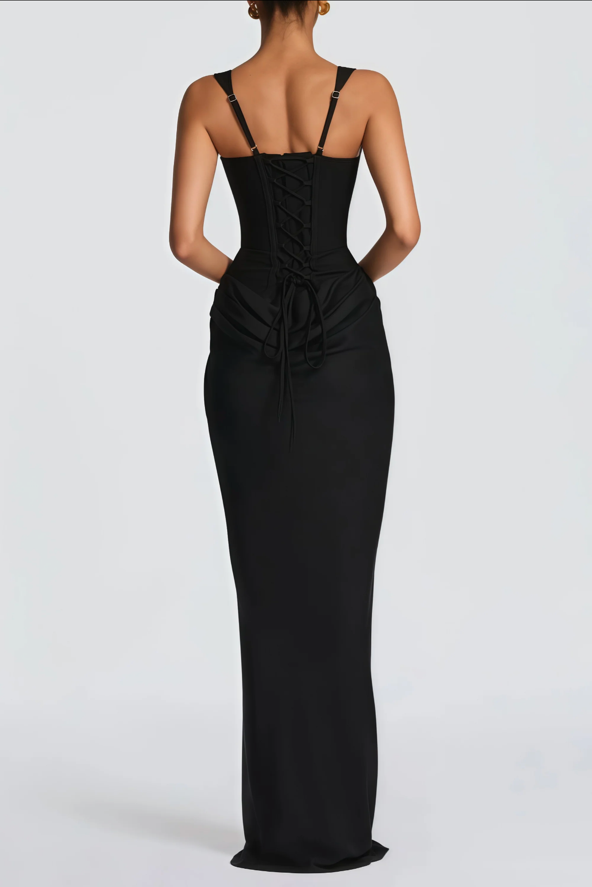 Adriana Corset Draped Maxi