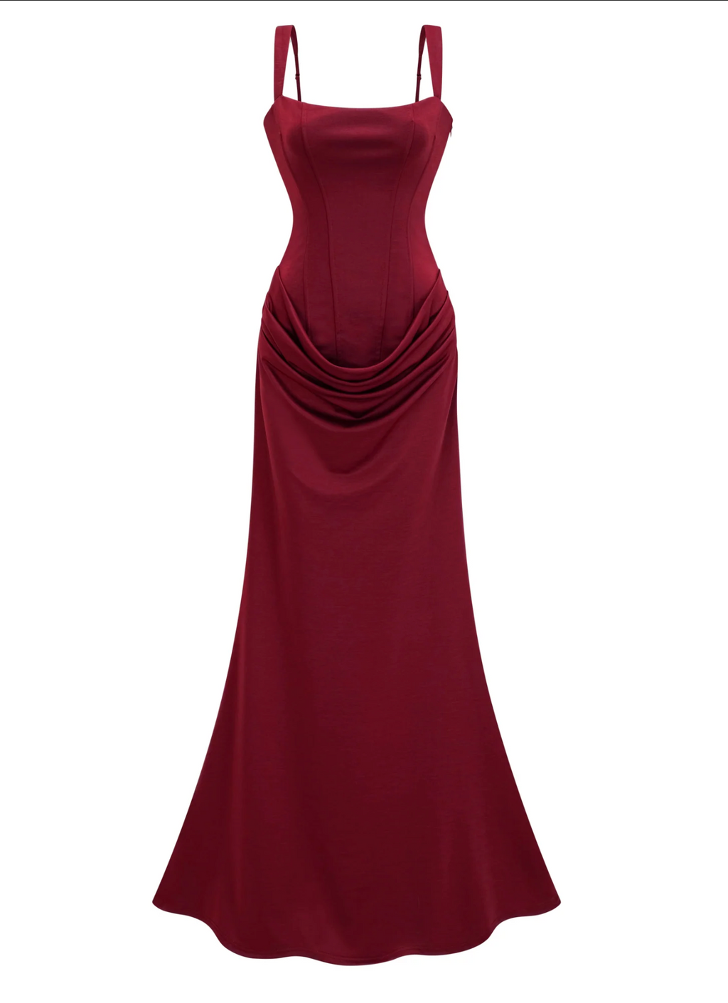 Adriana Corset Draped Maxi