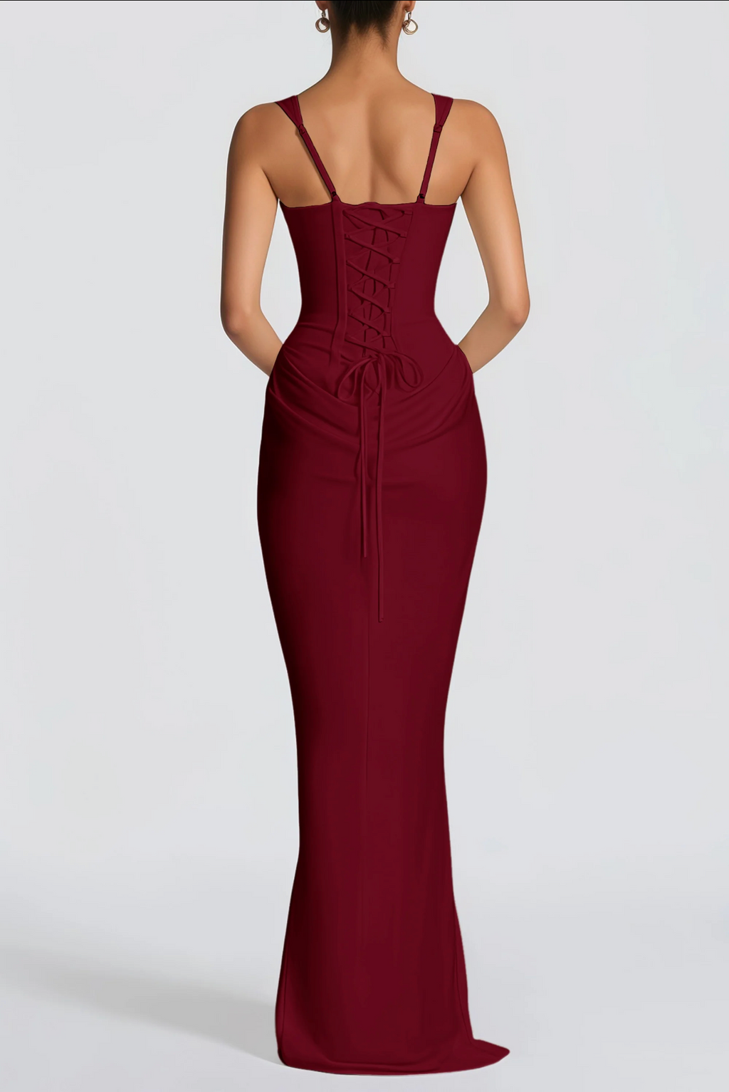 Adriana Corset Draped Maxi