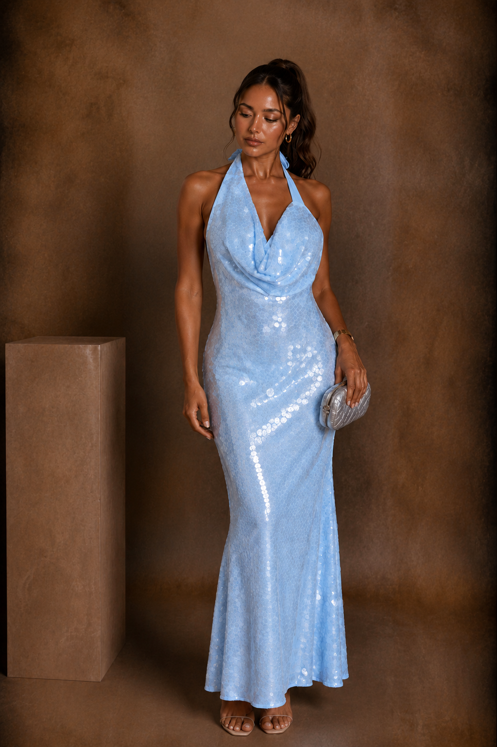 Marbella Shimmer Maxi Dress