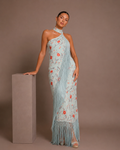 Kima Fringe Floral Maxi Dress