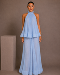 Estelle Pleated Halter Two-Piece Set