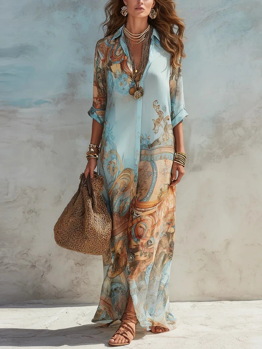 Heirloom Print Maxi Dress