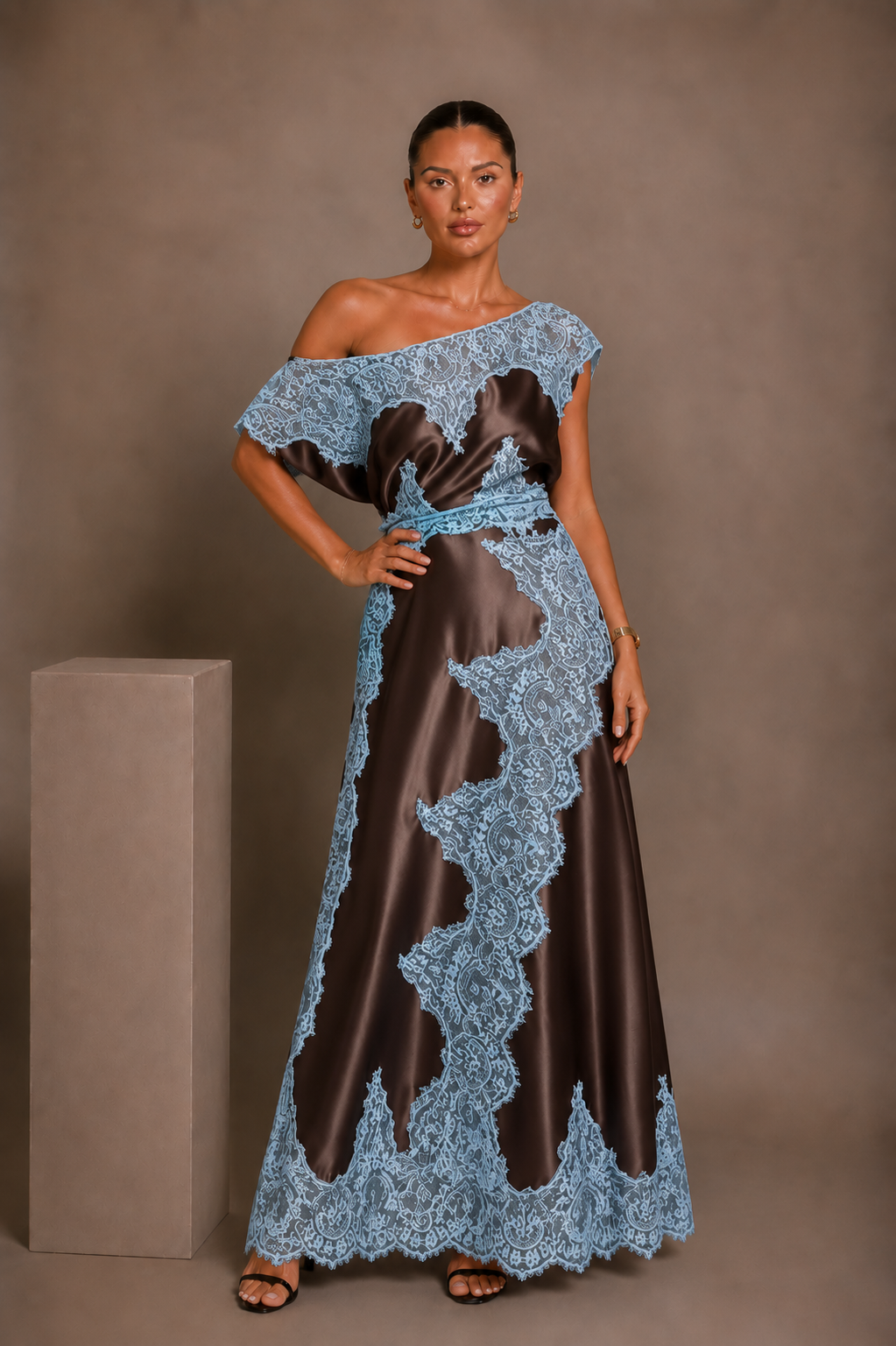 Odette Lace Appliqué Maxi