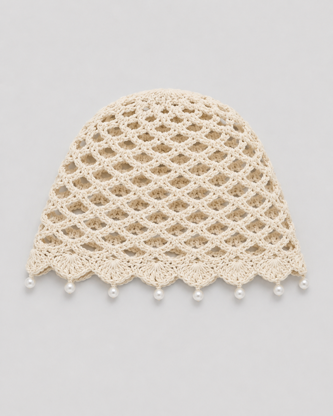 Pearl Crochet Hair Cap