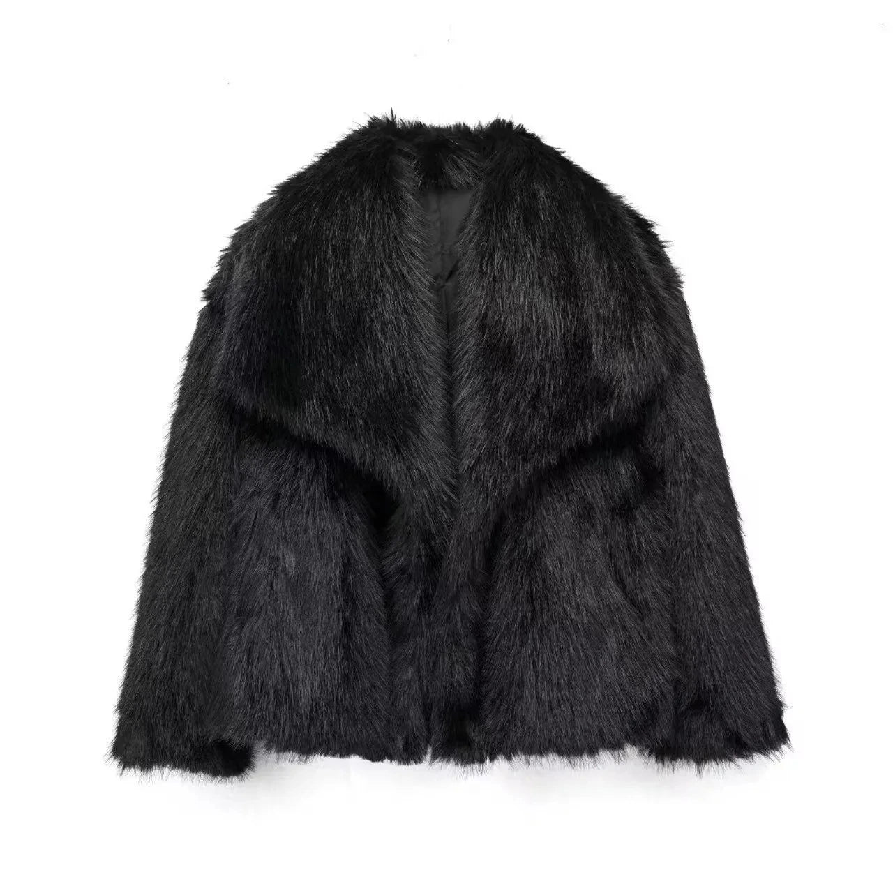 2025 New  Coat Stand Collar Eco-Friendly Fashionable Fake Leather Loose Fur Casual Style Women's Outerwear Winter Collection