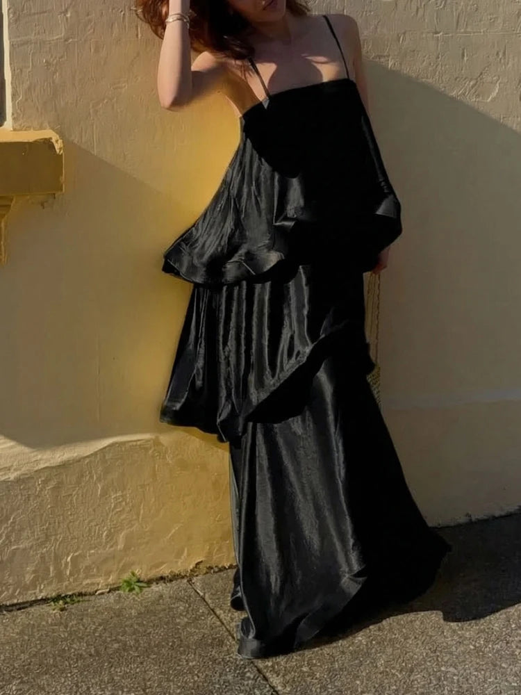 Rosemary Tiered Flounce Maxi Dress