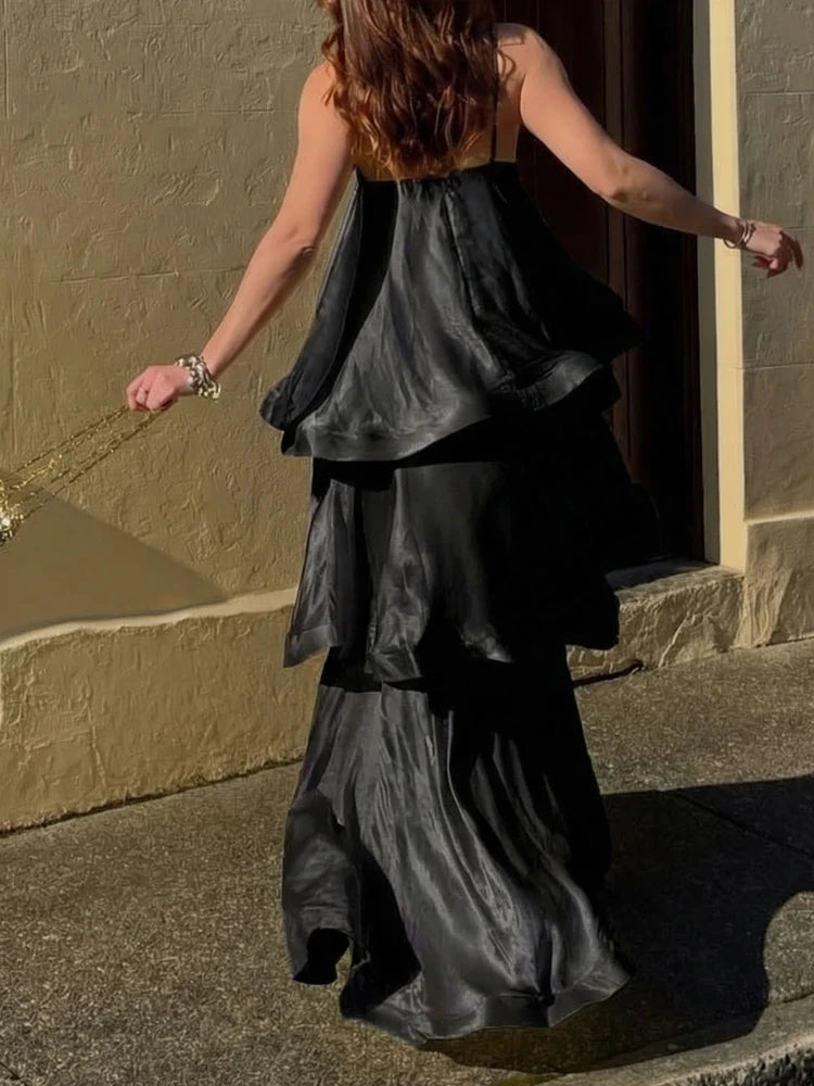 Rosemary Tiered Flounce Maxi Dress