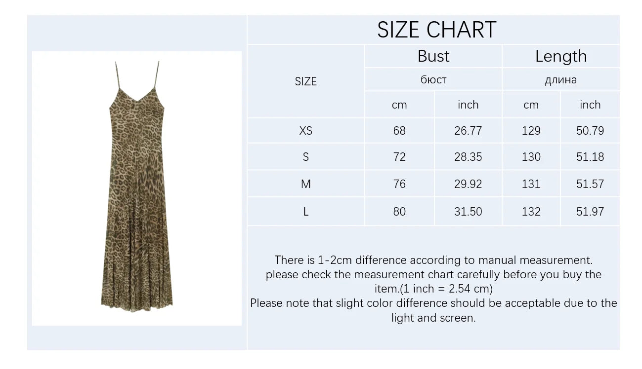 2026 Summer New Women's Dress Leopard Print Spaghetti Strap A-Line Midi Dress Sexy Fashion Wild Individual Style