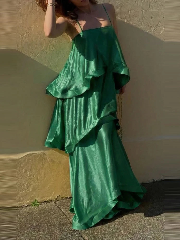 Rosemary Tiered Flounce Maxi Dress