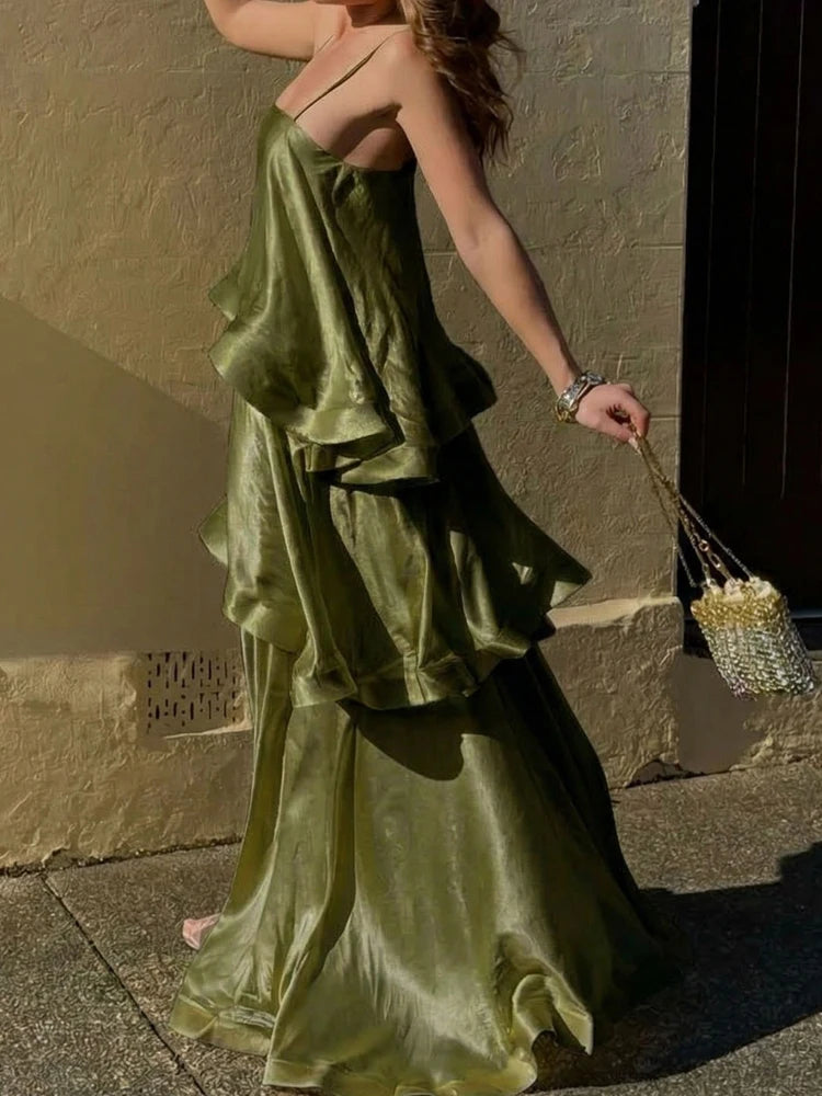 Rosemary Tiered Flounce Maxi Dress