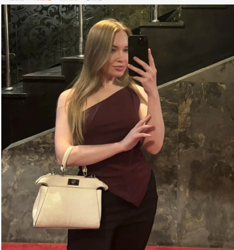 Single Shoulder Asymmetrical Top