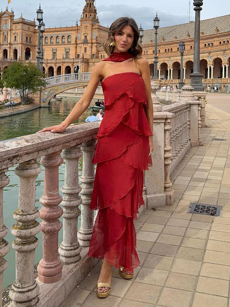 Constance Tiered Ruffle Maxi Dress