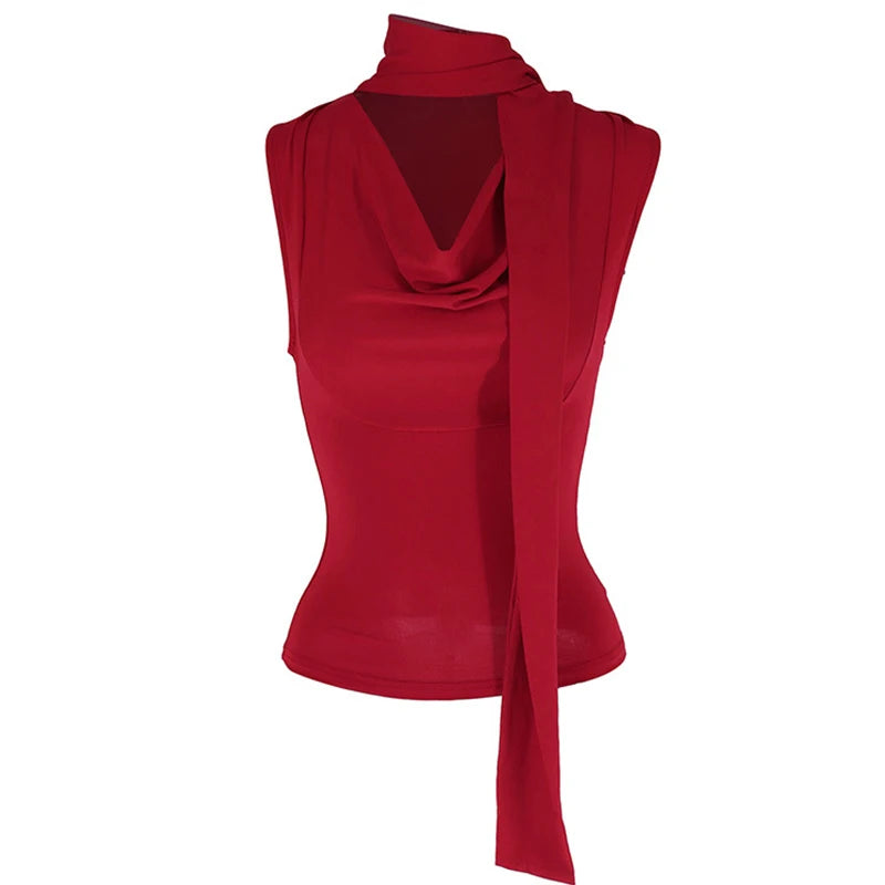 Sleeveless V-Neck Top