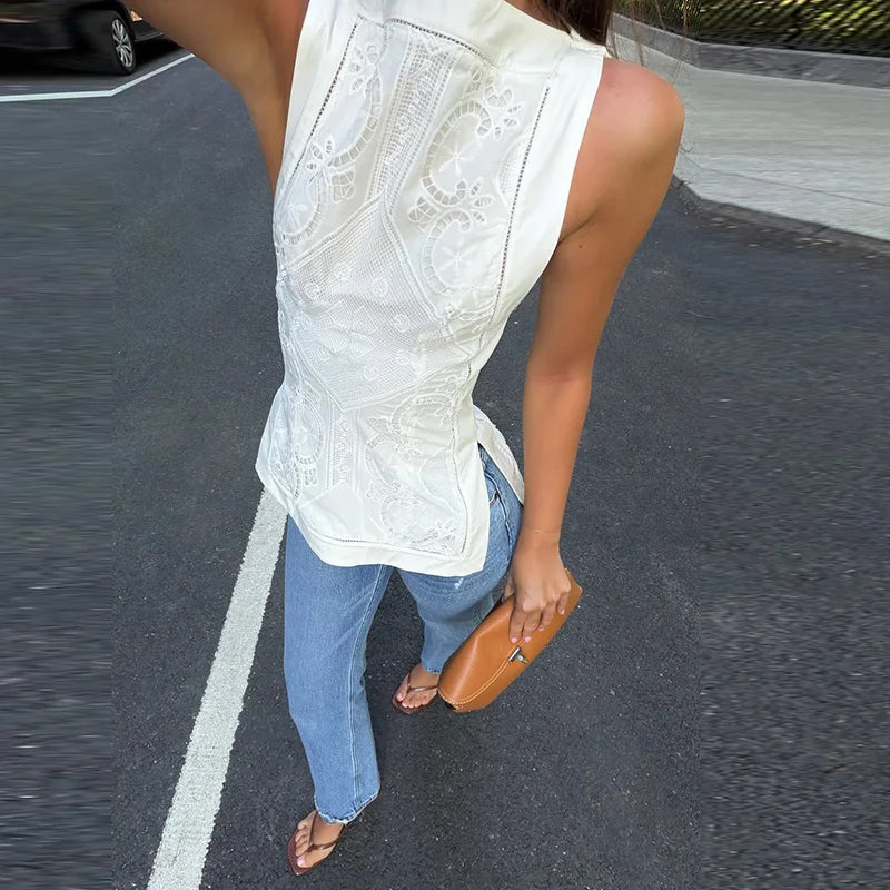 Cutout Strap Top