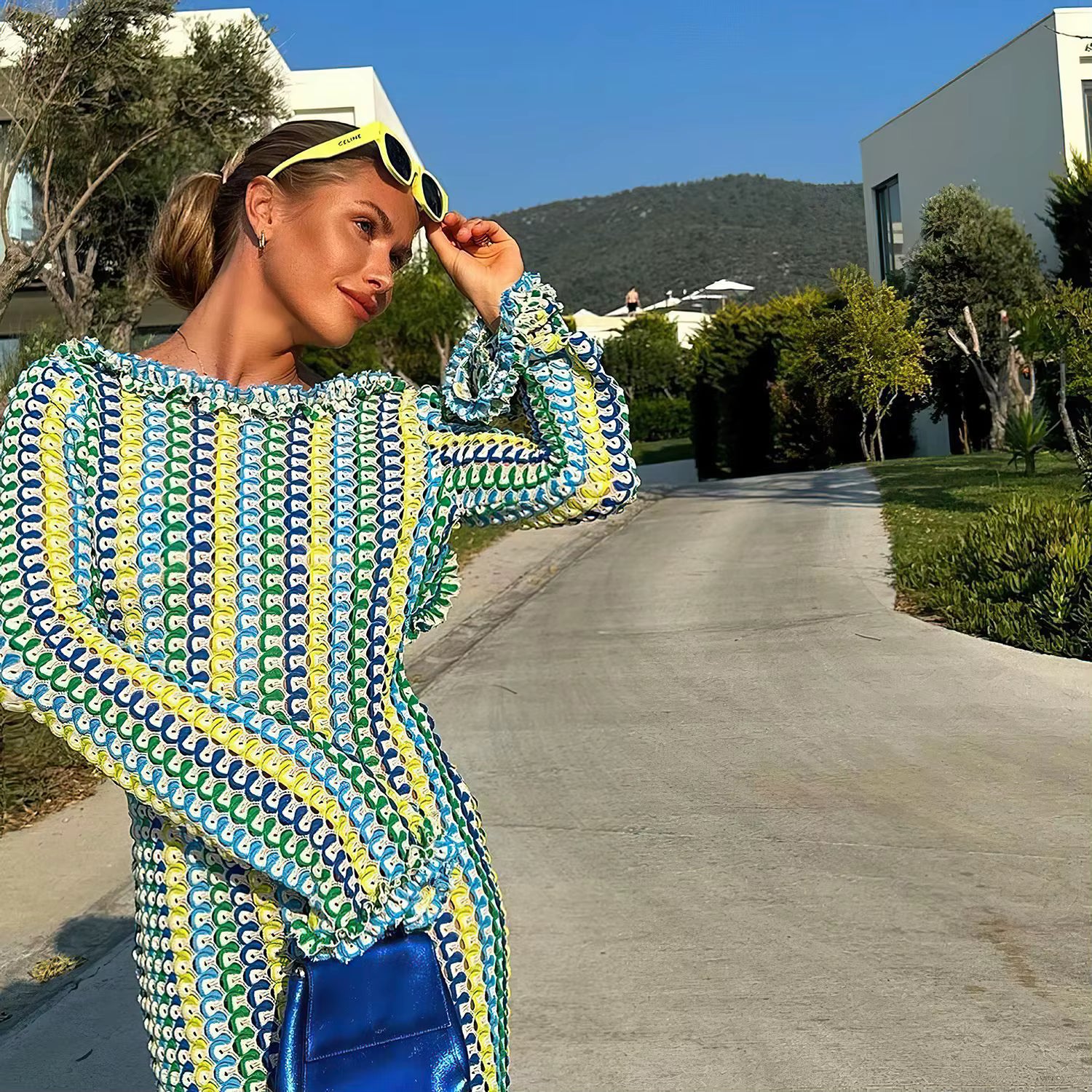 Riviera Stripe Knit Maxi Dress