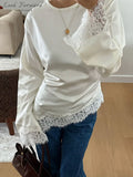 Serafina Lace-Trim Blouse