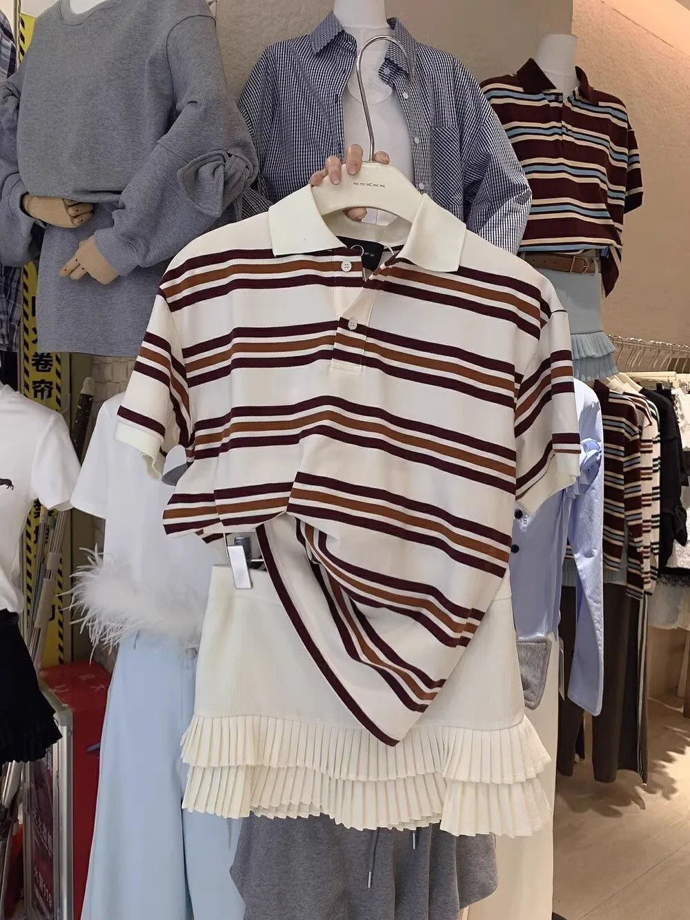 Polo Long Sleeve Striped Vintage Shirt