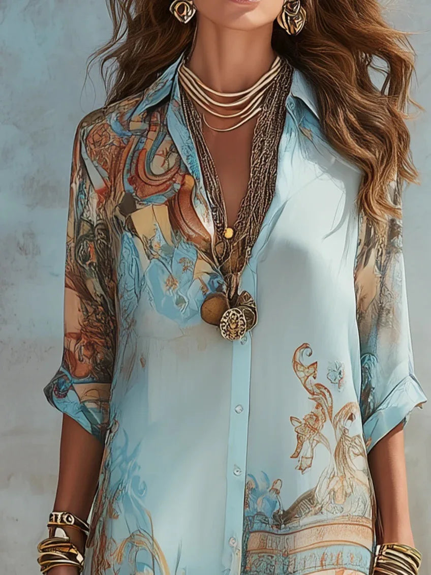 Heirloom Print Maxi Dress