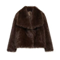 2025 New  Coat Stand Collar Eco-Friendly Fashionable Fake Leather Loose Fur Casual Style Women's Outerwear Winter Collection