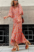 Fashion Women Print Dress Summer Loose Boho Dress Casual Elegant Short Sleeve Beach Party Dresses For Woman Robe Femme 2023 New