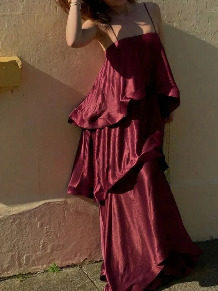Rosemary Tiered Flounce Maxi Dress
