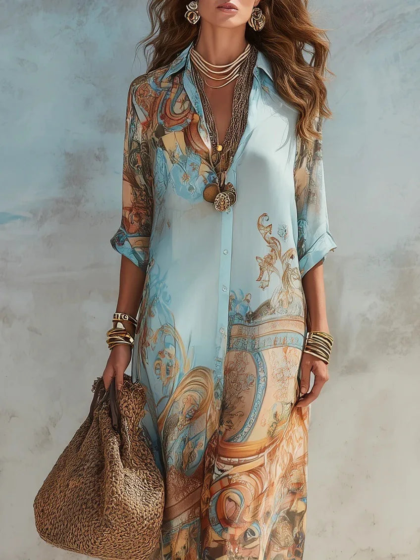 Heirloom Print Maxi Dress