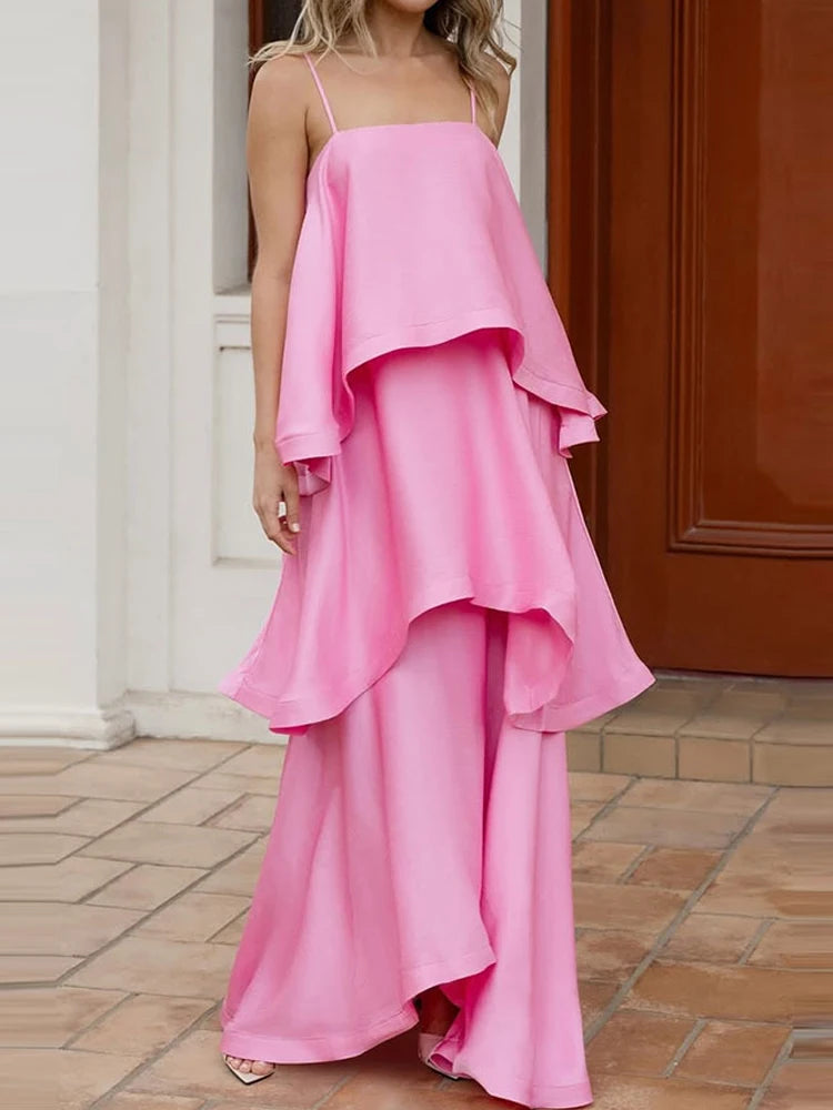 Rosemary Tiered Flounce Maxi Dress