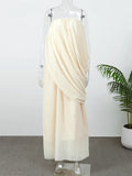 Adeline Draped Grecian Maxi Dress