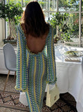 Riviera Stripe Knit Maxi Dress