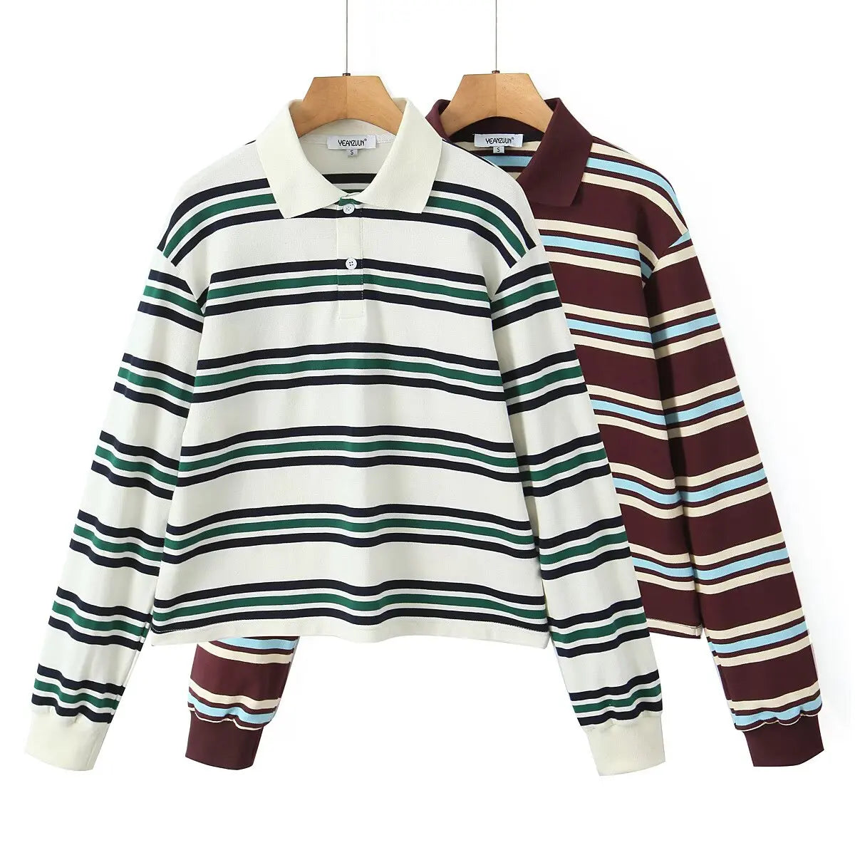 Polo Long Sleeve Striped Vintage Shirt