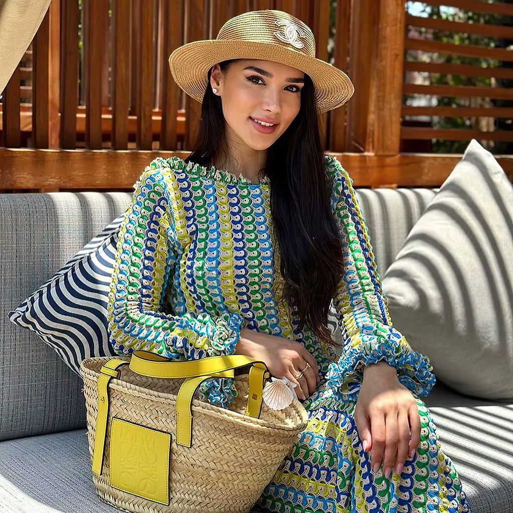 Riviera Stripe Knit Maxi Dress