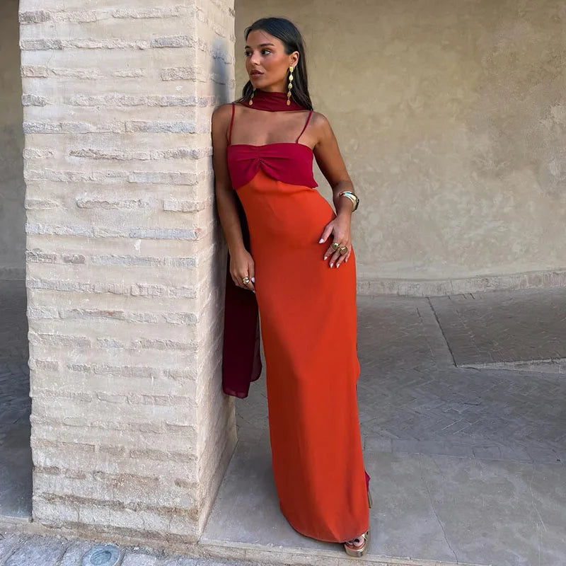 Alba Colourblock Maxi Dress