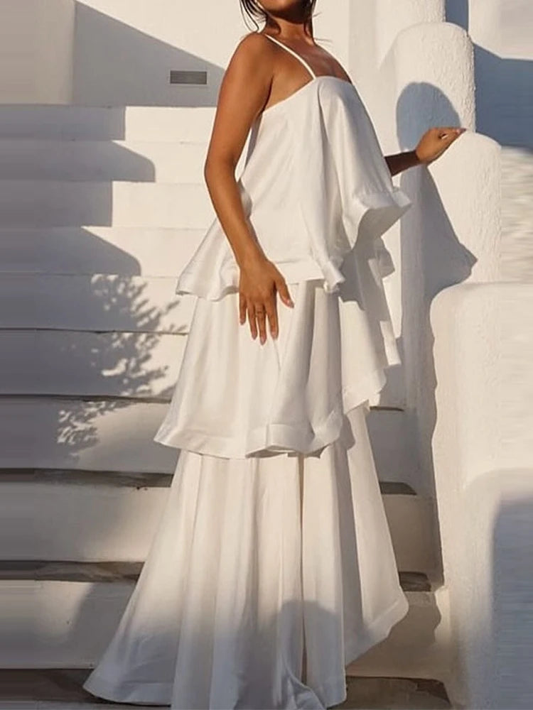 Rosemary Tiered Flounce Maxi Dress