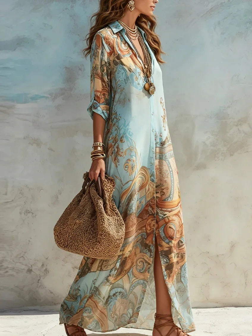 Heirloom Print Maxi Dress