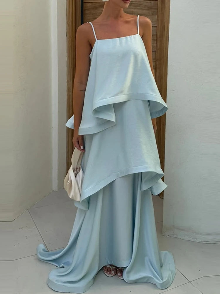 Rosemary Tiered Flounce Maxi Dress