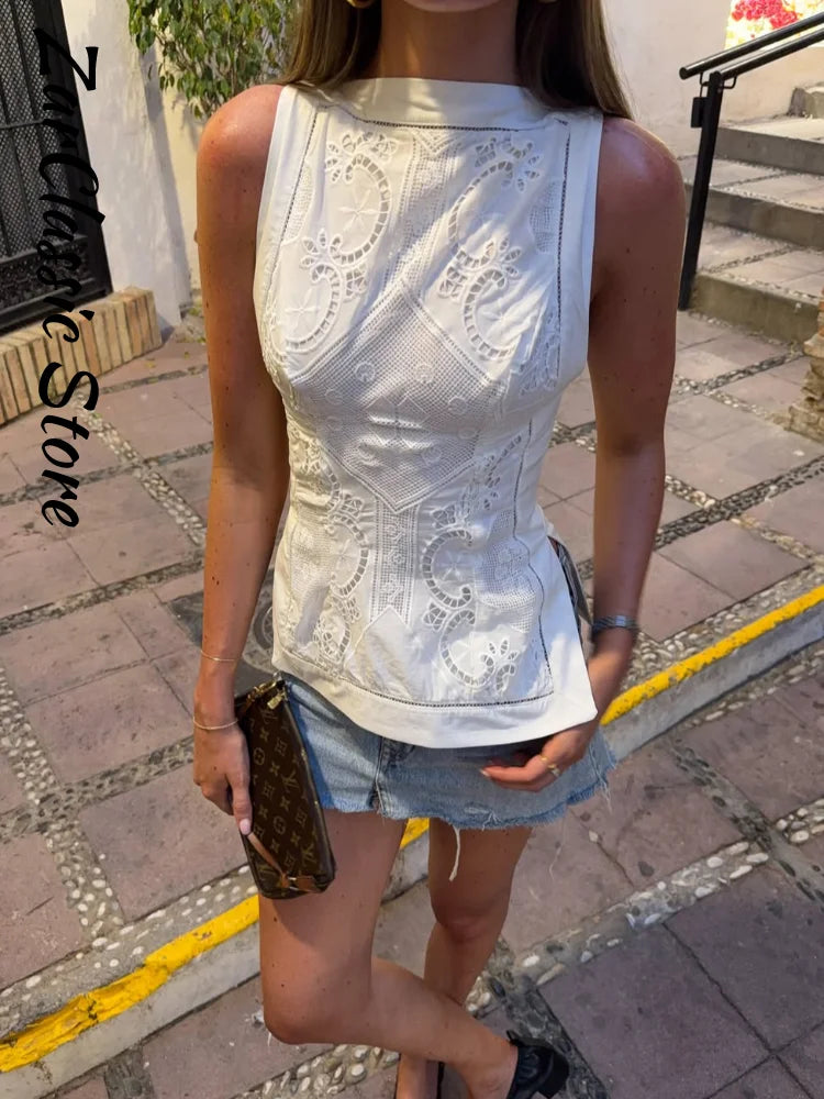 Cutout Strap Top