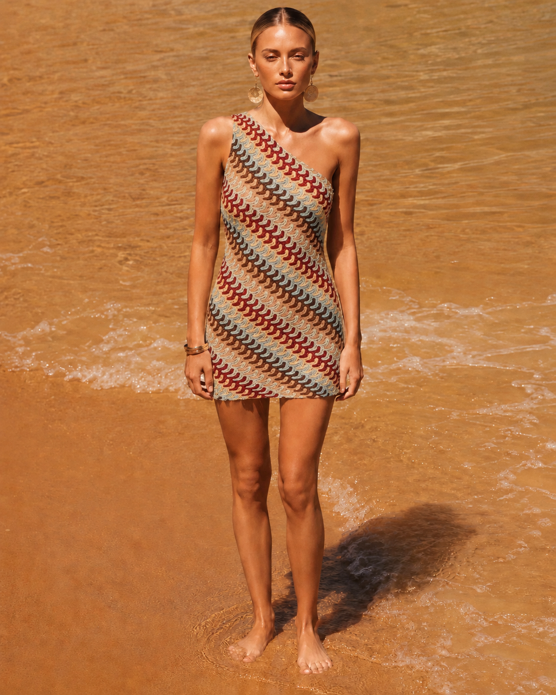 Sienna Knit One Shoulder Mini Dress