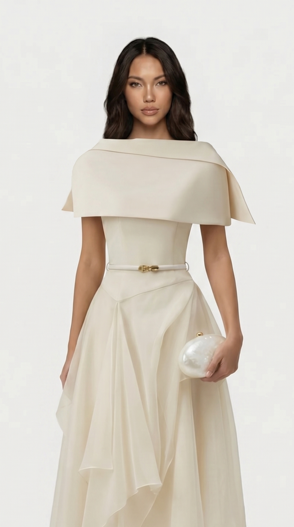 Lia Gauze Cloak Dress