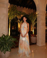 Wisteria Flow Halter Maxi Dress