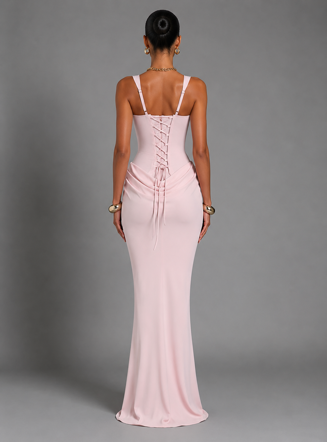 Adriana Corset Draped Maxi