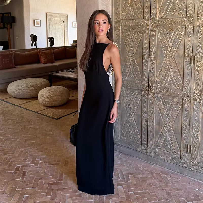 Naomi Gold Bead Maxi