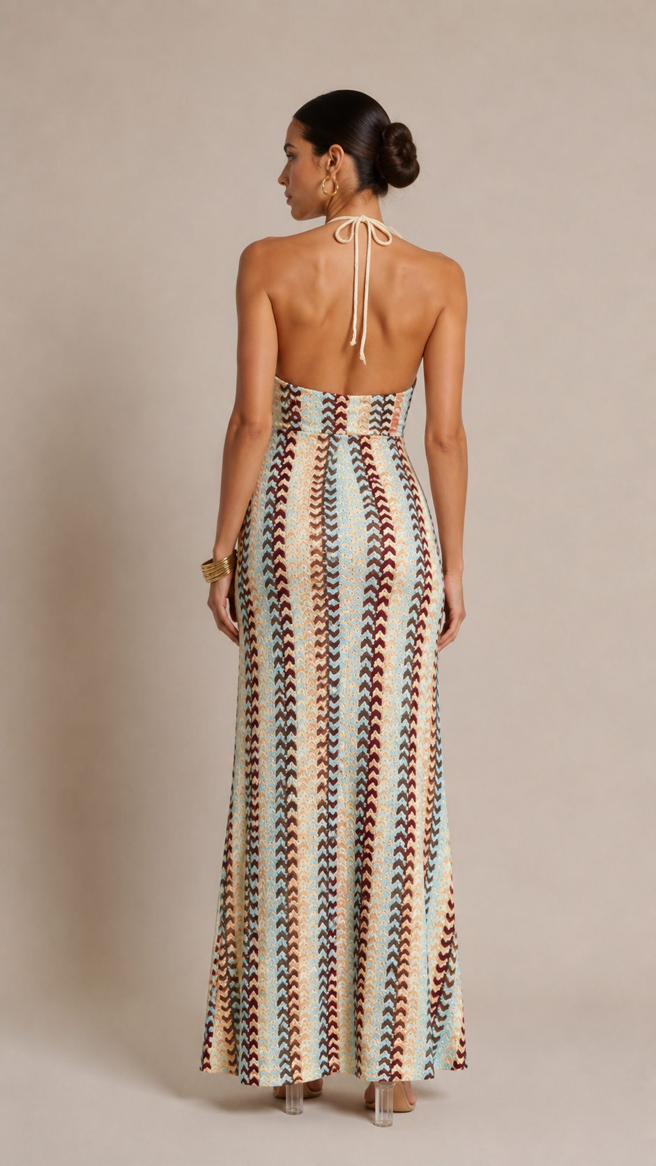 Calypso Knit Plunge Maxi